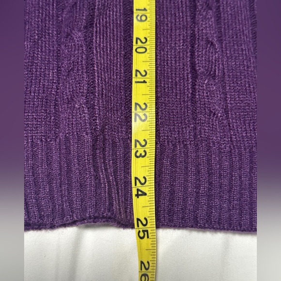 Turtle Bay New York - Purple Cable Knit Women's Sweater - Picture 5 of 6